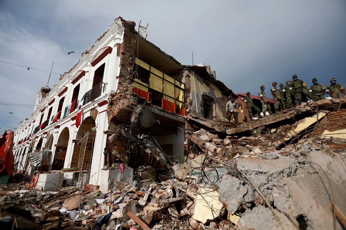 Mexico earthquake: Photos of flattened town of Juchitan de Zaragoza in Oaxaca state