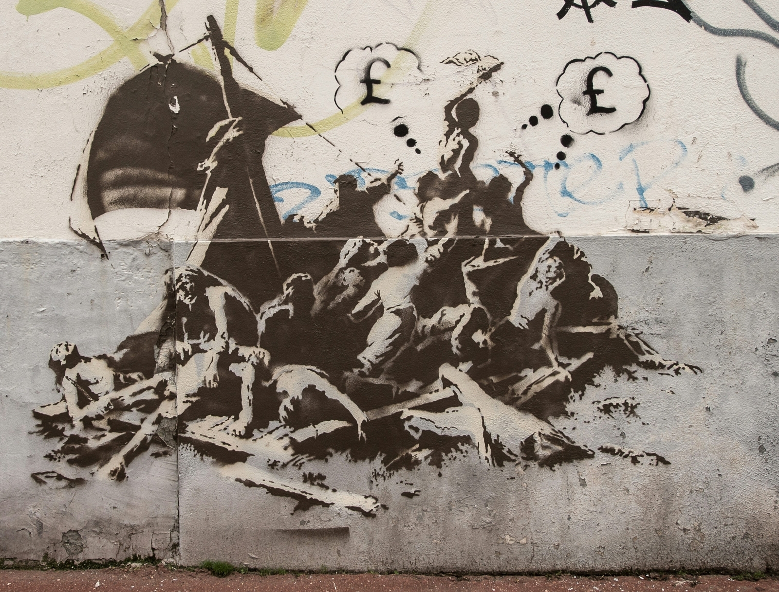 Banksy Is Selling Three Paintings About the Refugee Crisis to