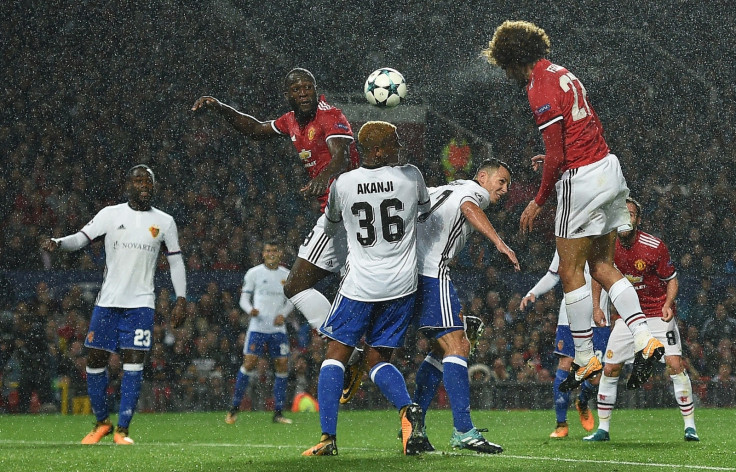 Marouane Fellaini and Romelu Lukaku