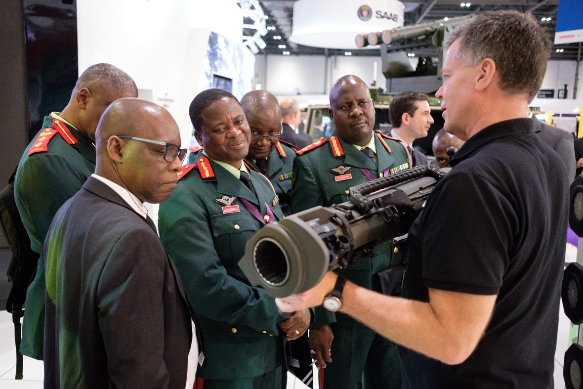 Arms fair London Defence Security Equipment international DSEi