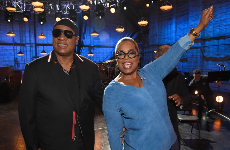 Stevie Wonder and Oprah Winfrey