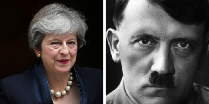 Theresa May Adolf Hitler