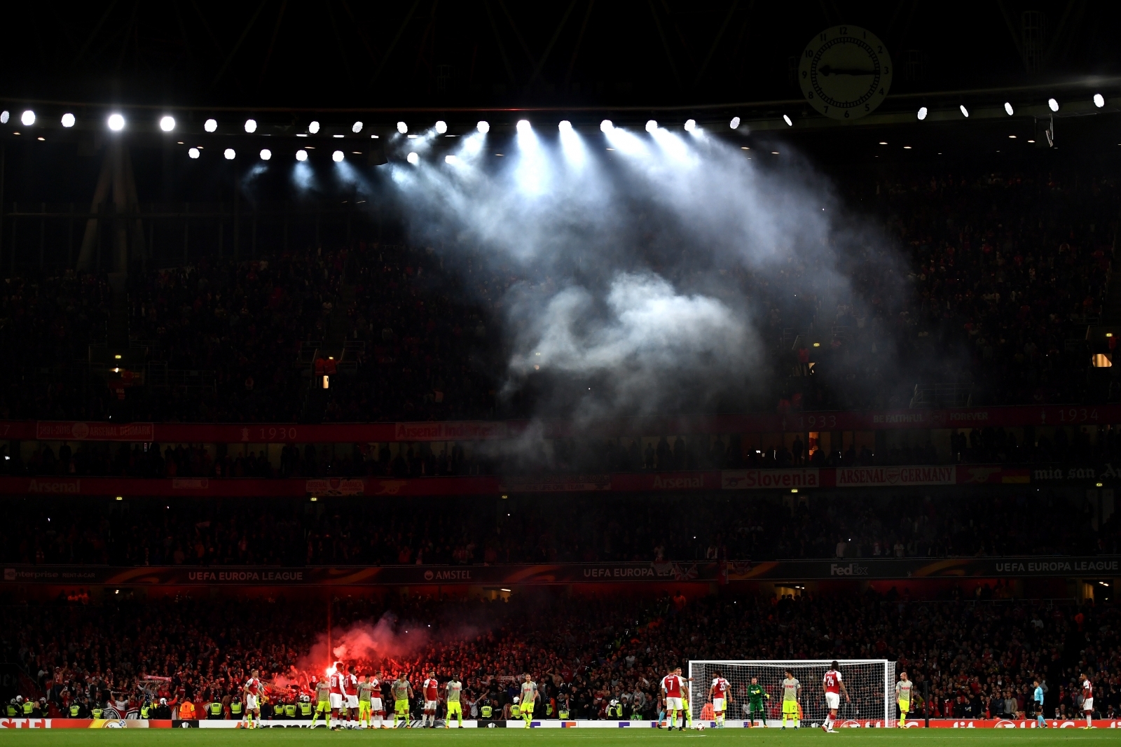 Arsenal and Cologne charged by Uefa after crowd disturbances at The ...