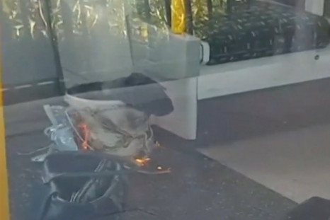 Video Shows Burning Suspected Bomb On London Tube Train