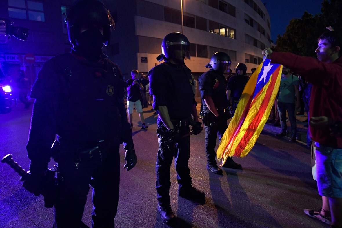 Catalonia independence protests Barcelona