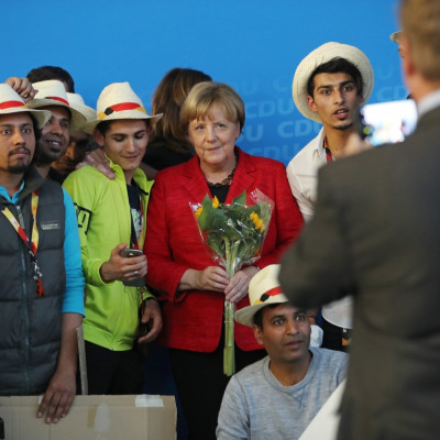Angela Merkel and Syrian refugees