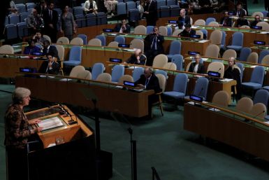 Theresa May at UN