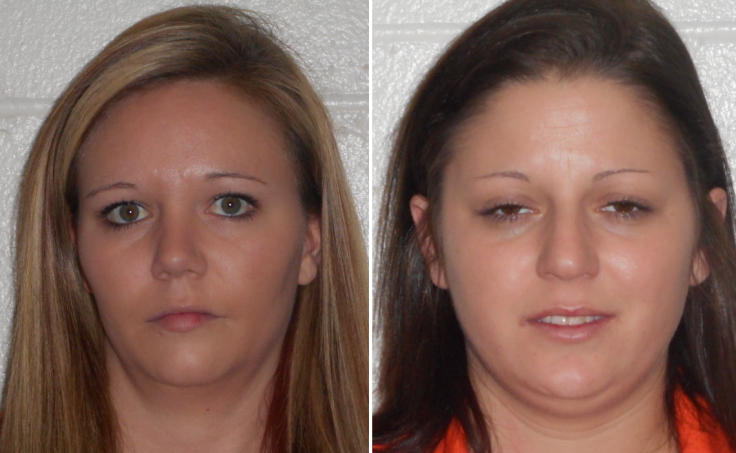Mother Rachel Jean Stevens (l) and her partner Kayla Ann Jones beat her five-year-old son with a hammer during a horrific period of abuse leading the toddler to suffer two strokes