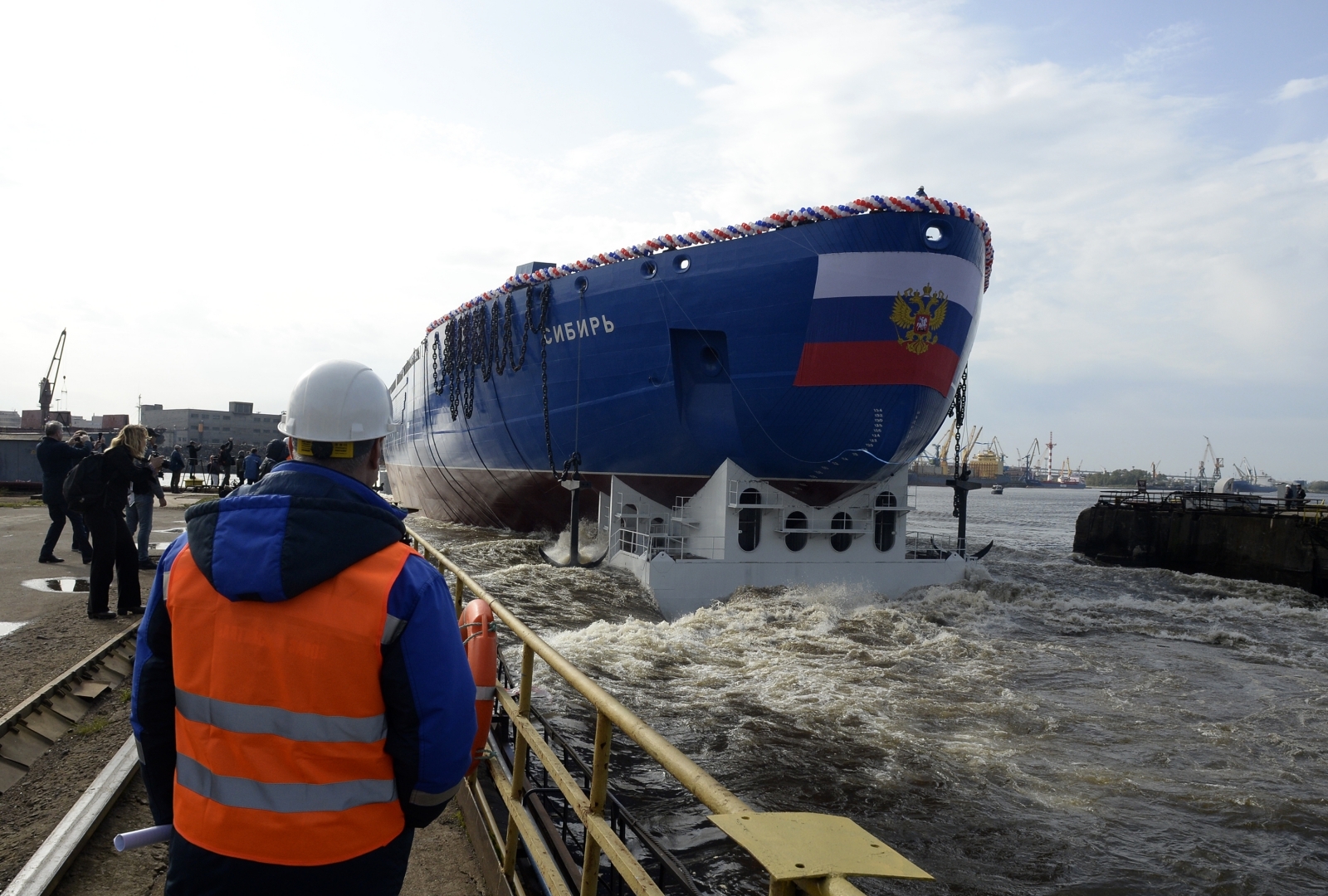 Russia unveils huge icebreaker cargo ship to keep the Arctic open all