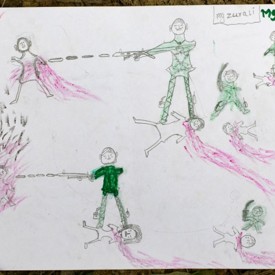 Rohingya children's drawings