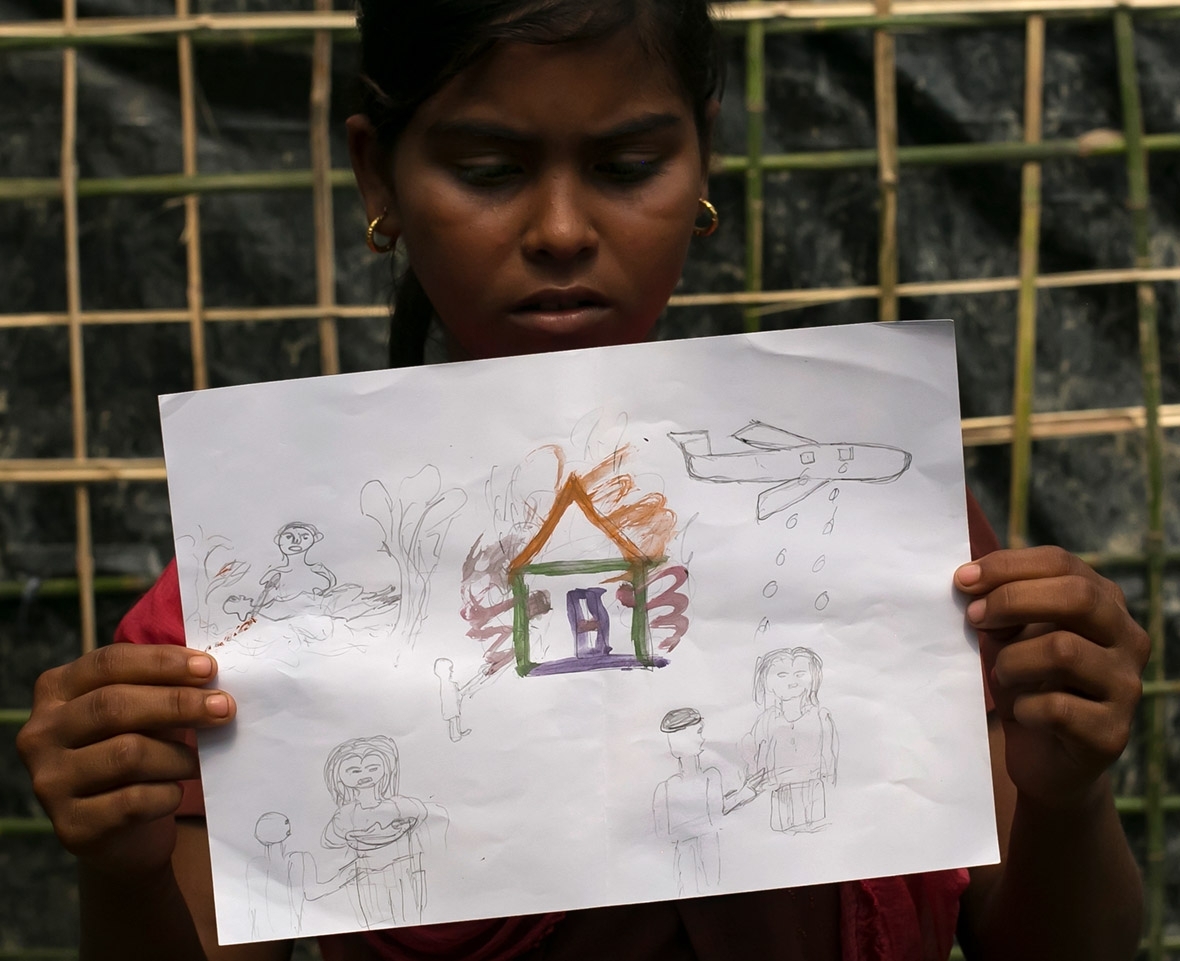 Rohingya childrens drawings