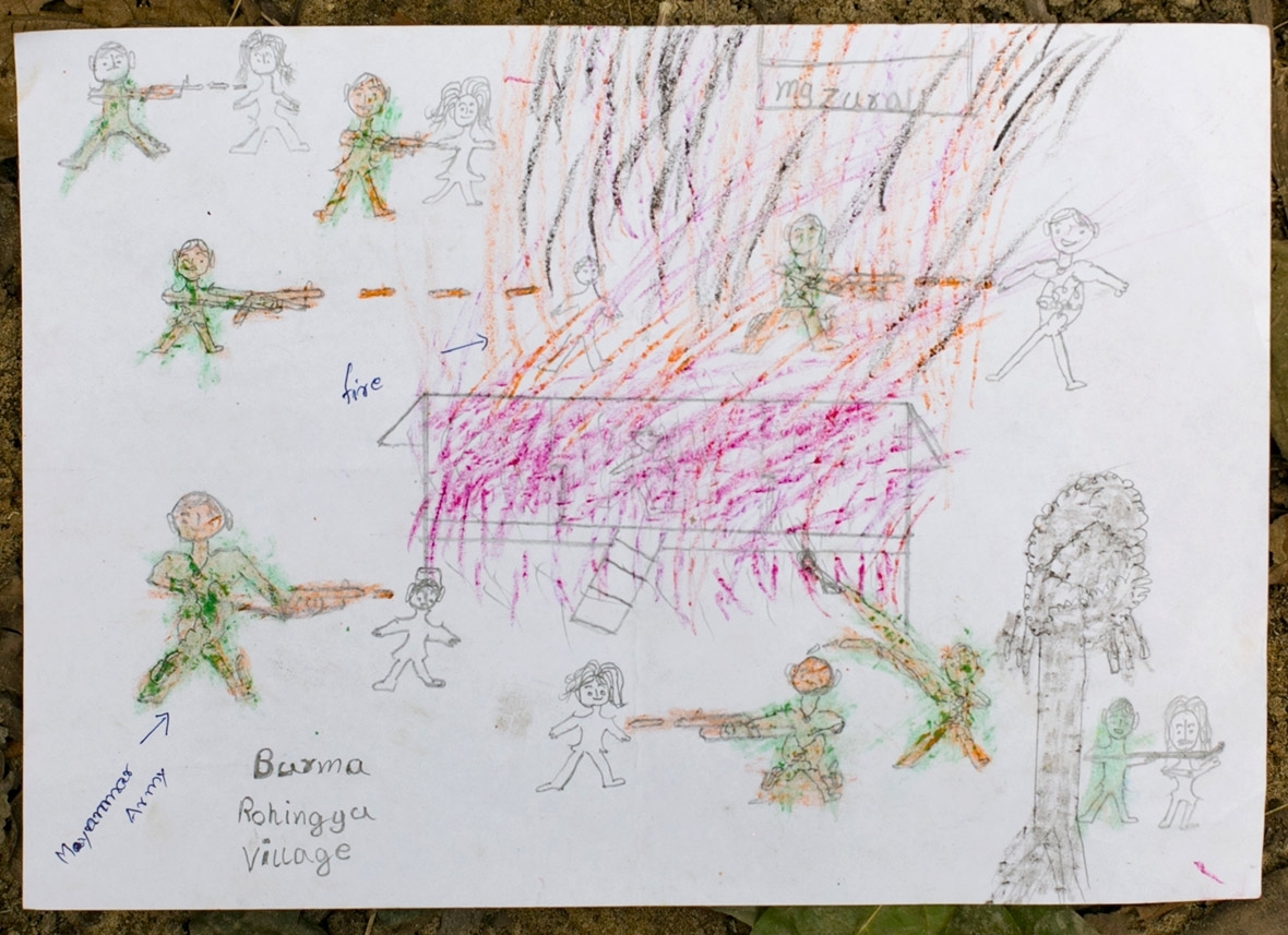 Rohingya childrens drawings