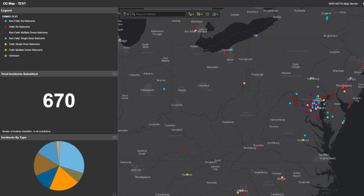 Opioid overdose tracking app