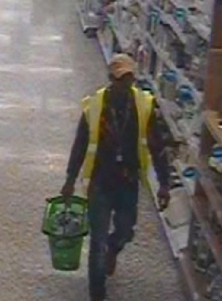 CCTV image of man wanted in connection with kidnapping a police officer outside an Aada supermarket in Ashton-under-Lyne