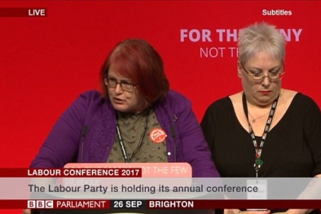 Hazel Malcolm-Walker, representing Bournemouth West, addresses the Labour Party conference in Brighton