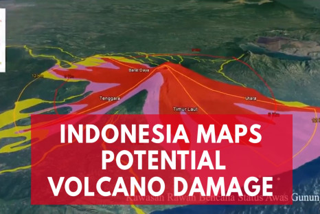 Indonesian Officials Map Potential Damage of Agung Volcano