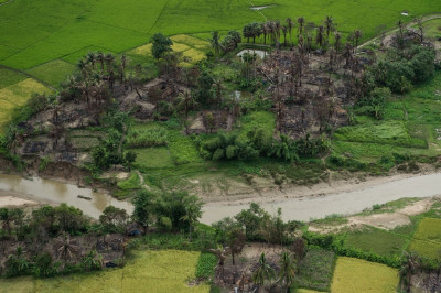 Rohingya villages Maungdaw Rakhine Myanmar