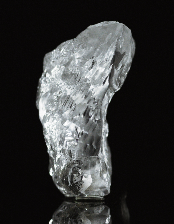 Rough white diamond