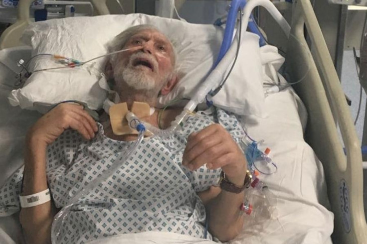 Ahmet Dobran in hospital after his attack
