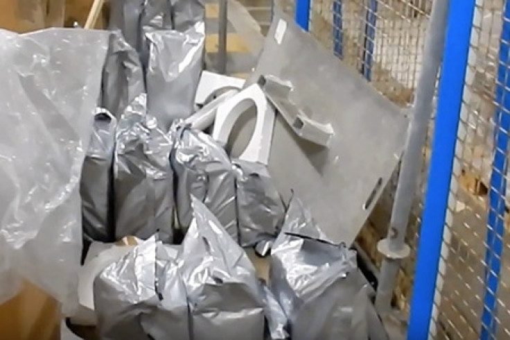 Sealed bags of smuggled cannabis resin