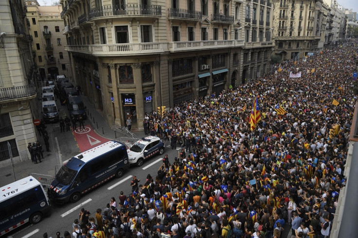 Catalonia general strike Barcelona