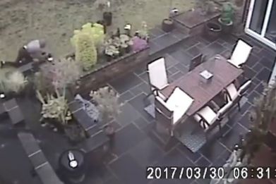 CCTV Shows Homeless Mans Hiding In Garden Before Committing Double Murder