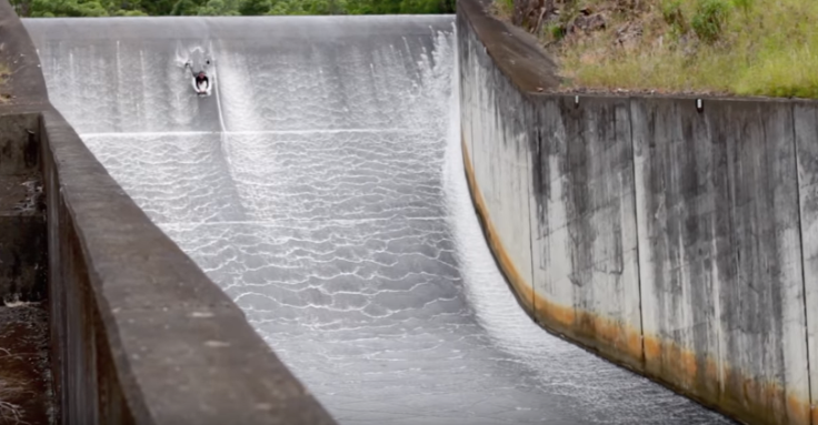 Dam-surfing