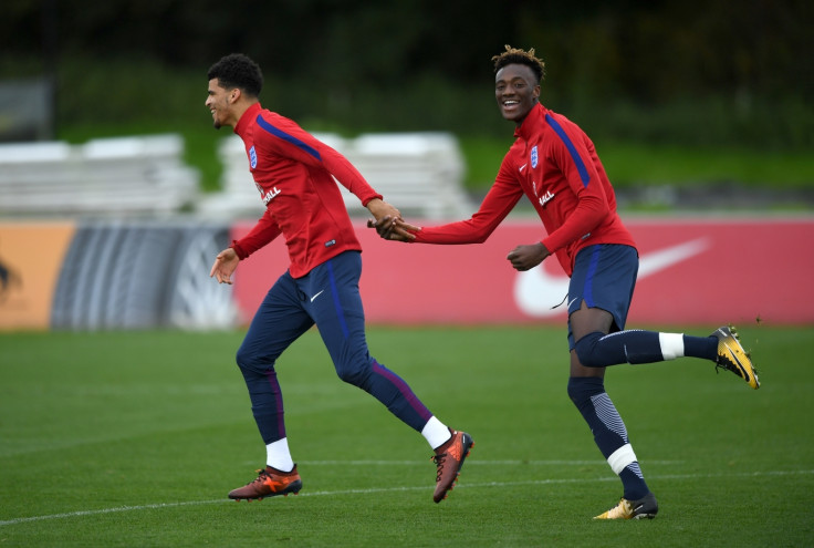 Dominic Solanke and Tammy Abraham 