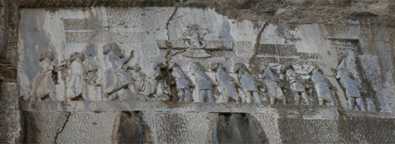 Behistun inscription close-up