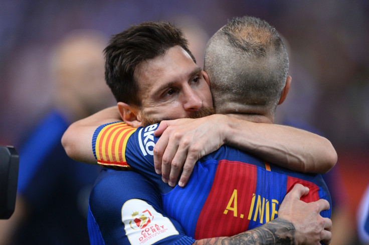 Lionel Messi and Andres Iniesta