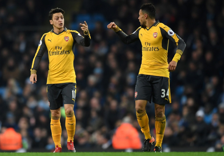 Mesut Ozil and Francis Coquelin