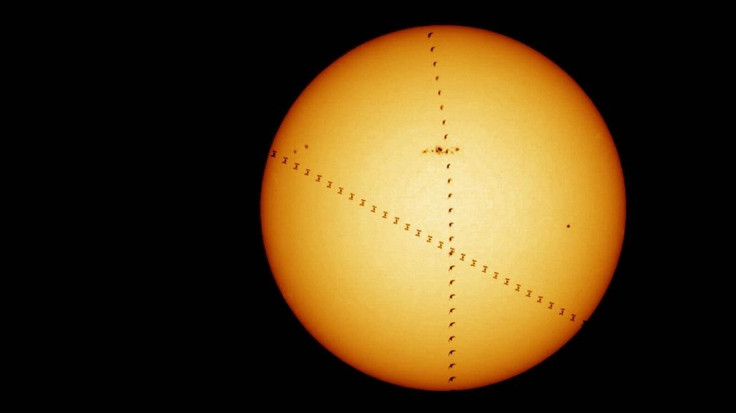 ISS photobombed by a bird ISS photobombed by a bird