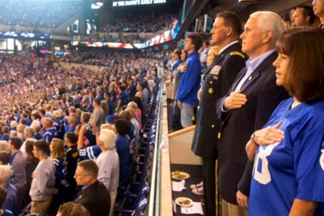 U.S. Vice President Mike Pence Leaves NFL Game After Players Kneel During National Anthem