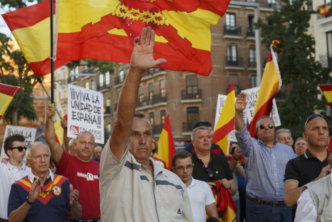 Nazi salute Catalan independence
