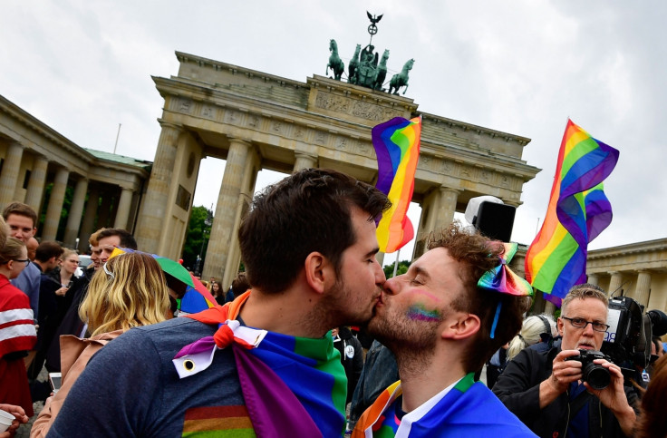 LGBT rally in front of Brandenburg Gate