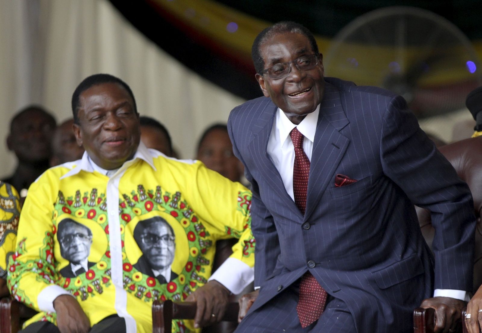 Robert Mugabe Emmerson Mnangagwa