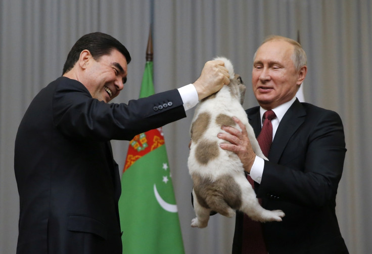 Kurbanguly Berdymukhamedov Putin puppy dog