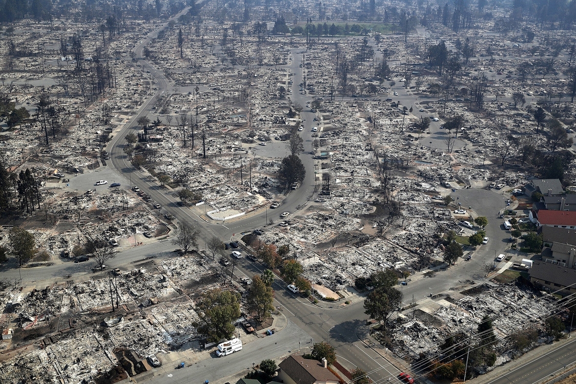 Santa Rosa aerial photos fire