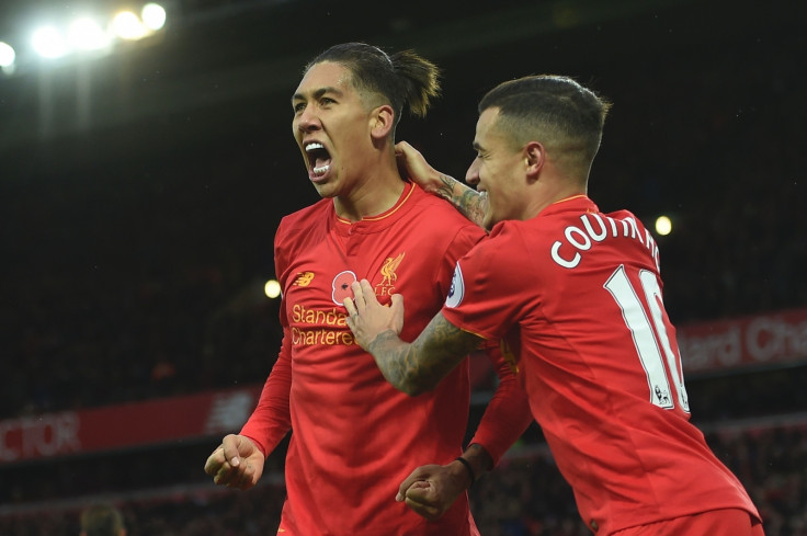 Roberto Firmino and Philippe Coutinho