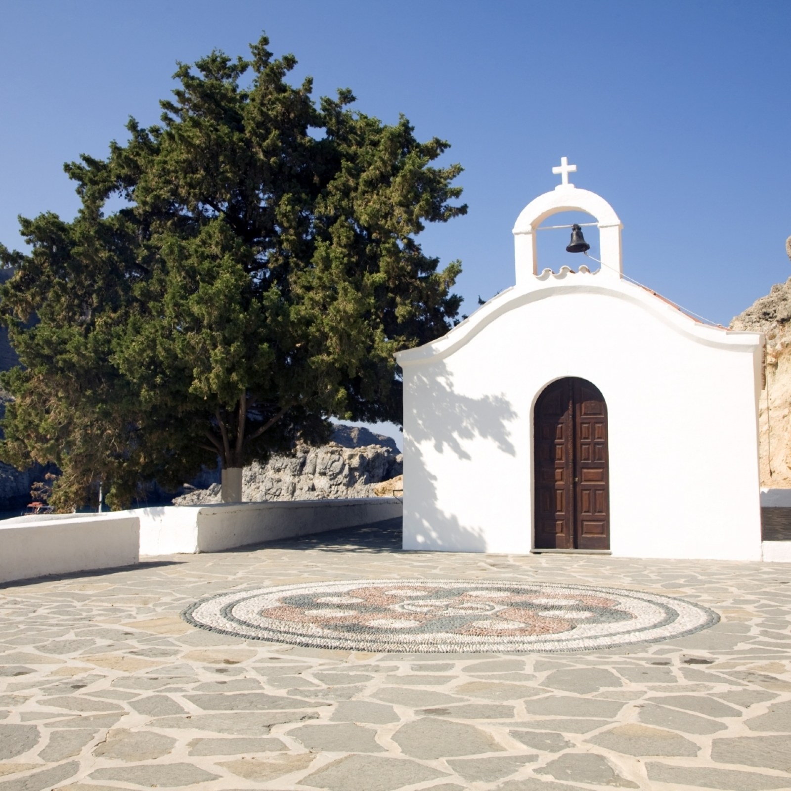 Saint Paul's chapel, Lindos, Rhodes, Greece 