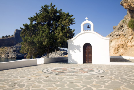 Saint Paul's chapel, Lindos, Rhodes, Greece 