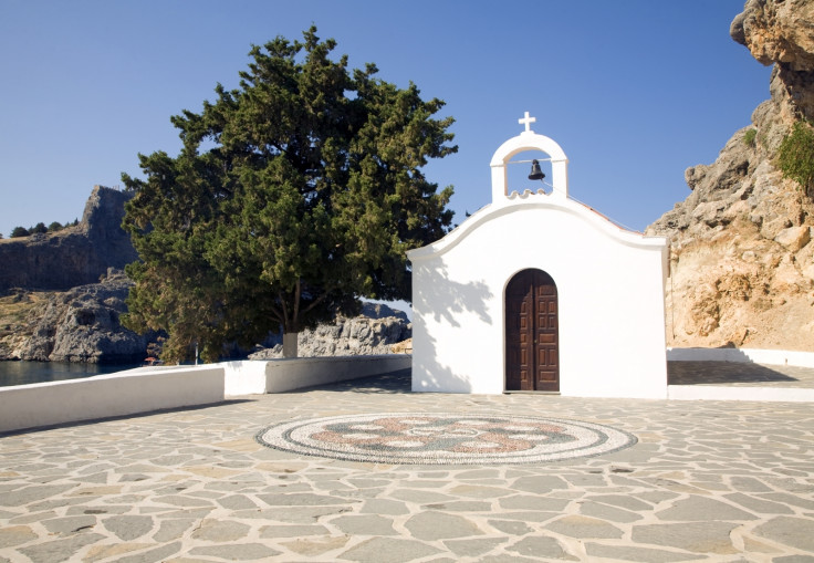 Saint Paul's chapel, Lindos, Rhodes, Greece 