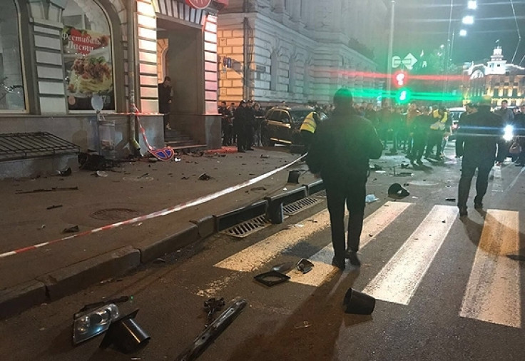 There was carnage on the streets of the Ukrainian city Kharkiv following the crash