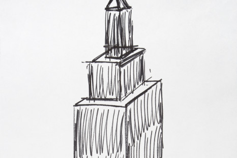 Trump sketch of Empire State Building