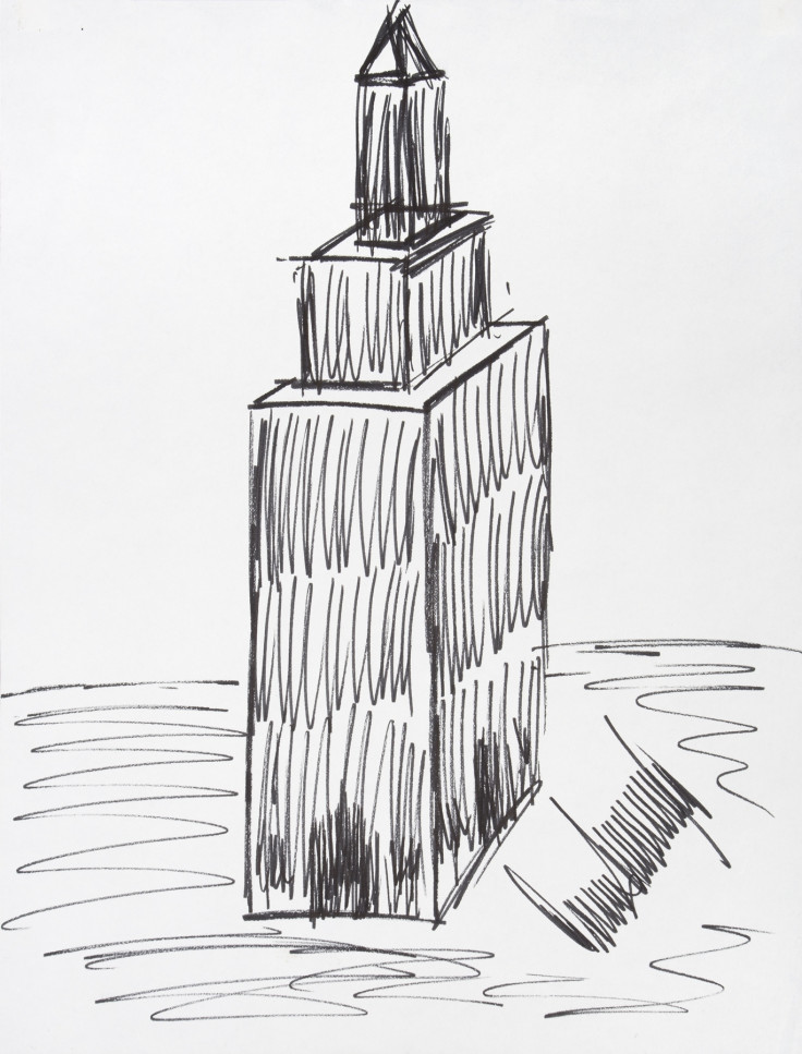Trump sketch of Empire State Building