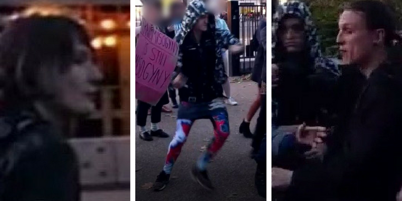 Police hunting for three men involved in attack at transgender rally in ...