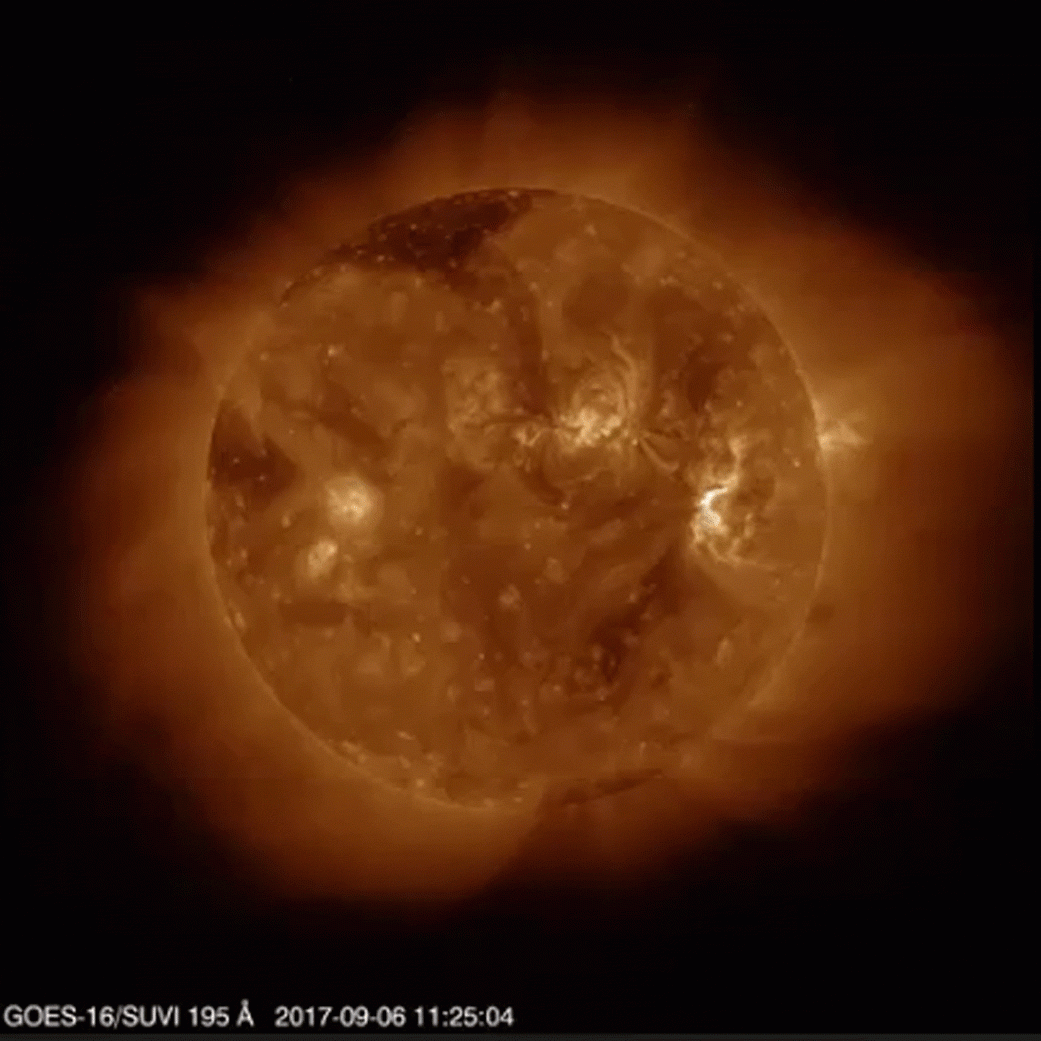 Nasa releases images of intense solar activity as seen from space