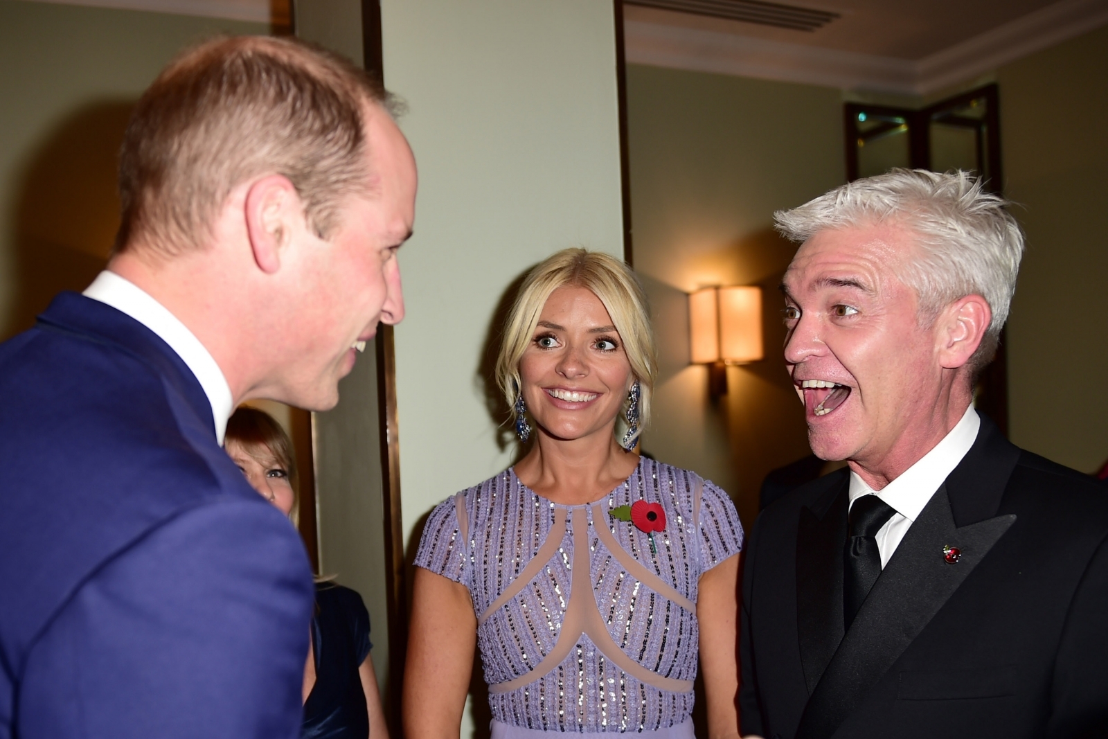 Starstruck Holly Willoughby beams in Prince William's company in funny Instagram picture1600 x 1067