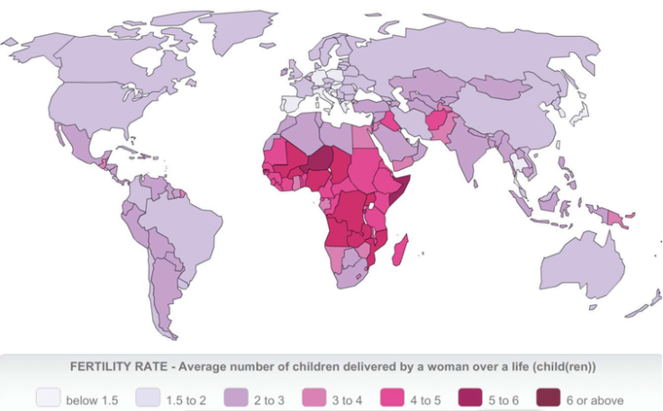 Overpopulation map