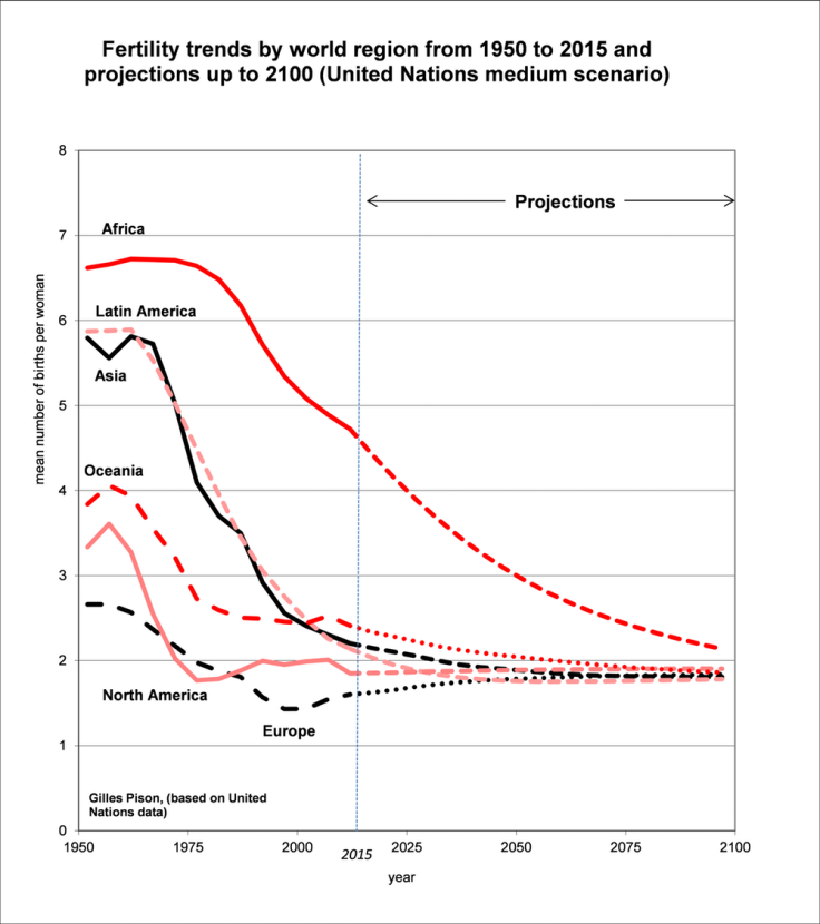 Fertility trends graph
